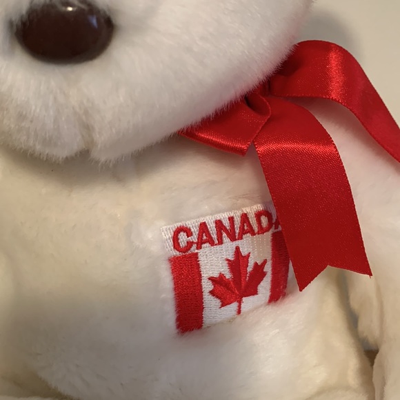 NWT NEW TY BEANNIE BUDDIES MAPLE CANADA BEAR - Picture 3 of 6